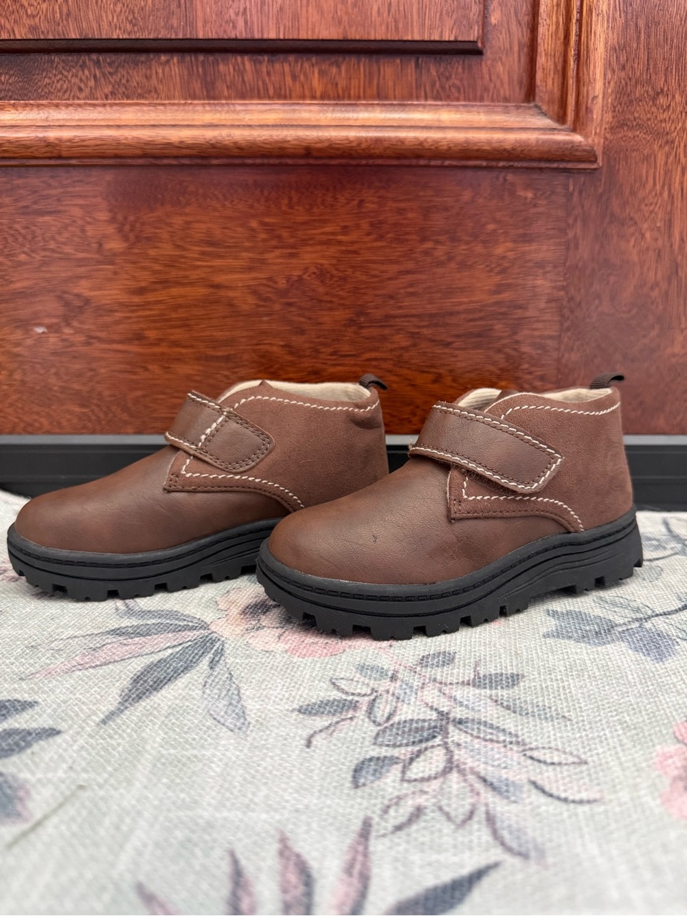 Carter's Brown Hook-and-Loop Kids Boots